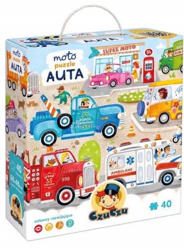 Puzzle Autók 40 db-os 