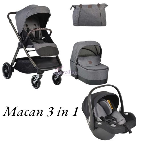 Cangaroo Macan 3in1 babakocsi - szürke 