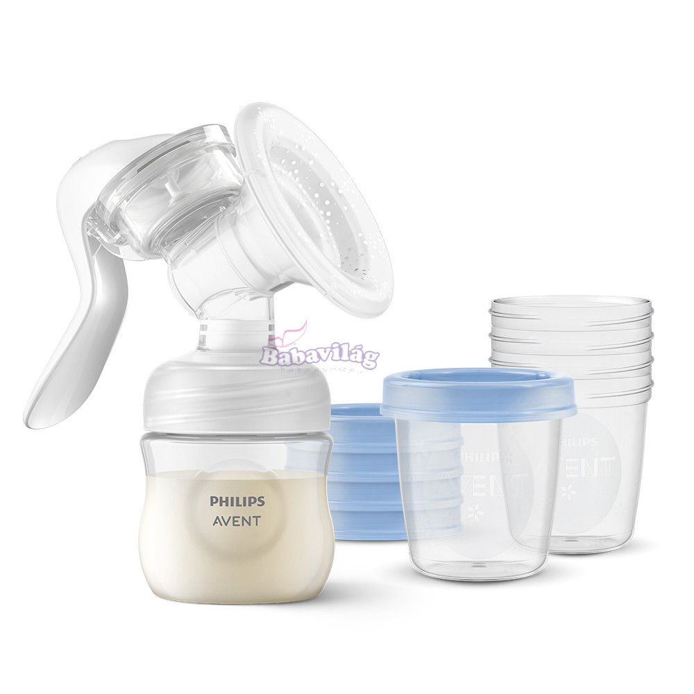 Philips AVENT mellszívó kézi, ajándék 5db VIA 180ml pohárral